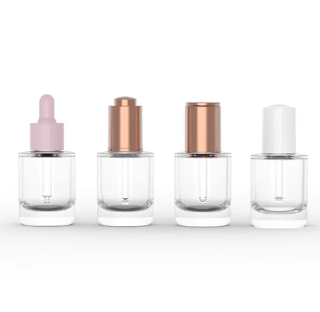 Low Profile Glass Dropper Bottle