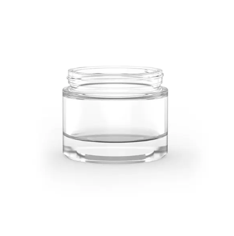 60g custom face cream jar cosmetic glass jar with aluminum cap